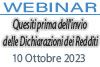 10/10/2023 Webinar Formativo - Quesiti prima dell'invio delle Dichiarazioni dei Redditi