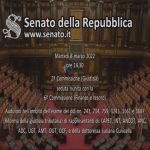 08/03/2022: Audizione al Senato del Presidente Celestino Bottoni audizione alla 6ª Commissione permanente (Finanze e tesoro)