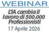 Webinar 17/06/2026 - L'IA cambia il lavoro di 500.000 Professionisti