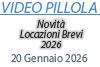 20/01/2026: Videopillola: Novità Locazioni Brevi 2026