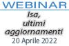 20/04/2022 Webinar Formativo: ISA, ultimi aggiornamenti