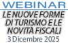 03/12/2025 - Le nuove forme di turismo e le novità fiscali