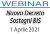 01/06/2021 Webinar Formativo: Nuovo Decreto Sostegni BIS