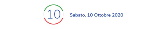 ► Sabato, 10 Ottobre 2020